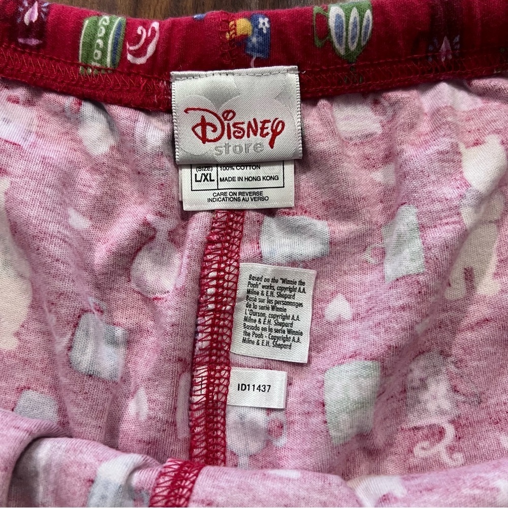 Vintage Disney Store Winnie the Pooh Red Pajama Set size large/XL - Picture 10 of 12